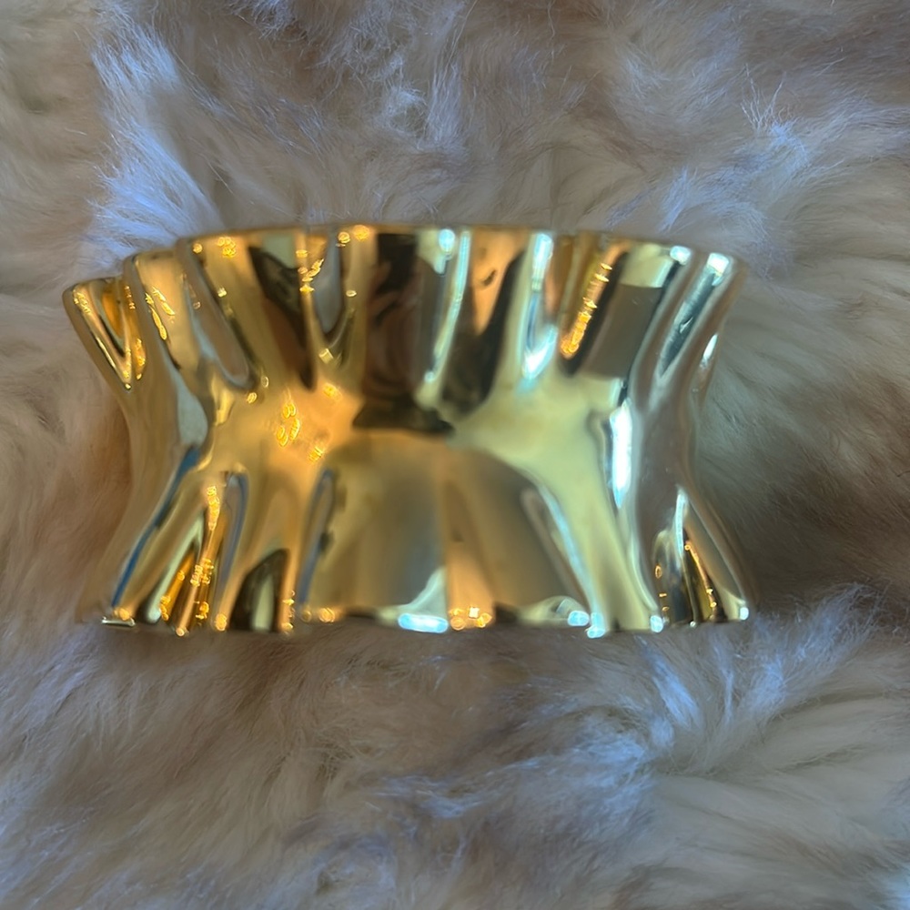 Kate Spade Heavy Metals Statement Ruffle Cuff